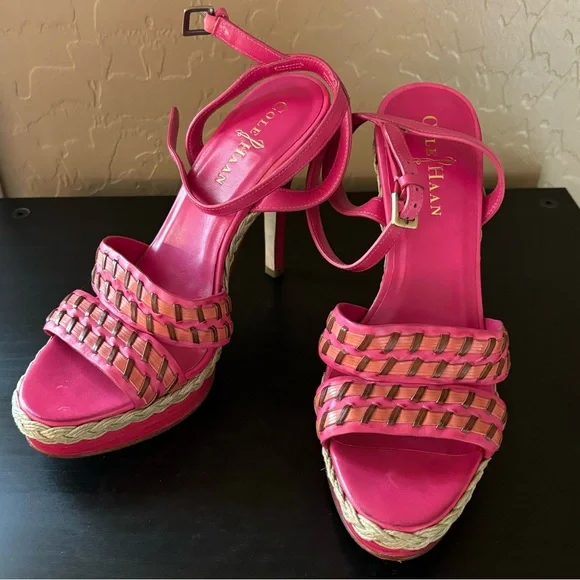 COLE HAAN 💕 Vanessa Nike Air Braided Pink Heel - Picture 8 of 12